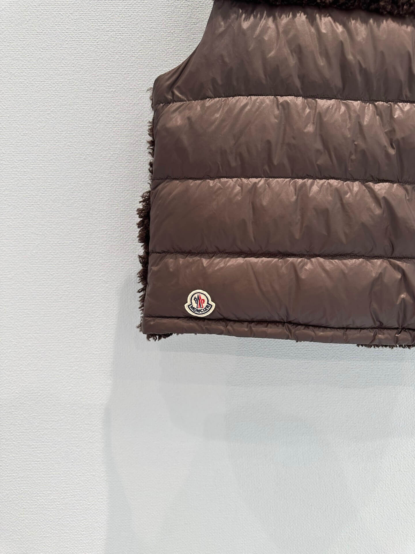 Fashionable Plush-Textured Down Vest