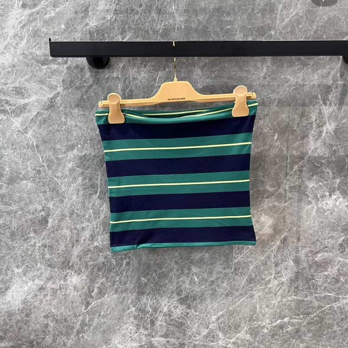 Classic Striped Bustier Top