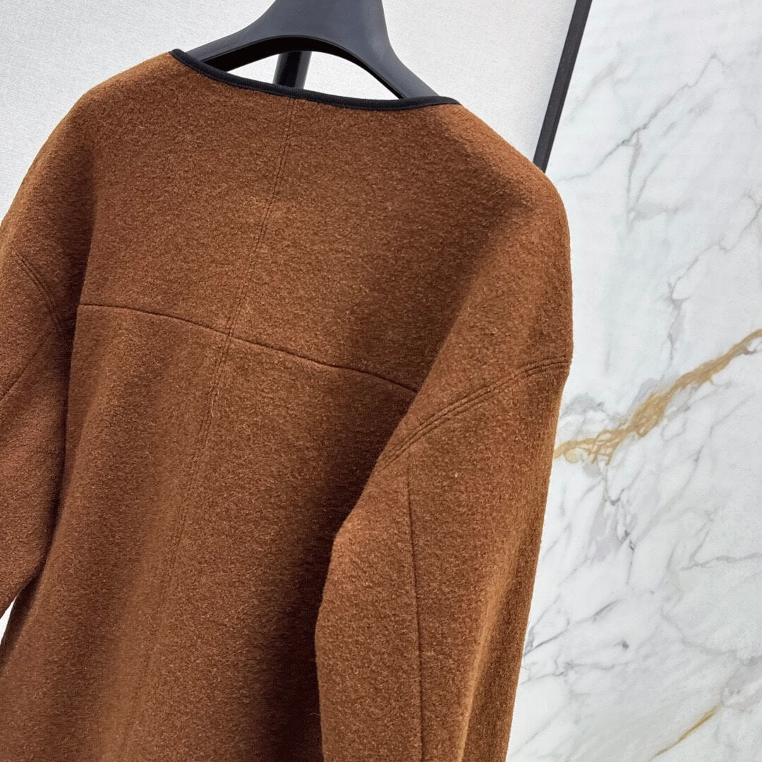 Vintage Classic Buckle Cape Coat