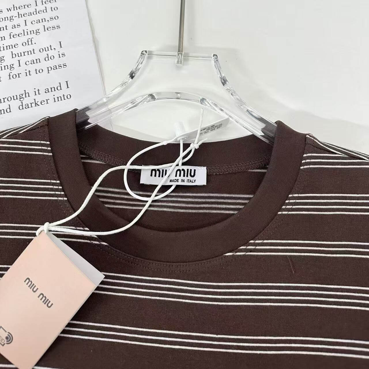New Arrival Striped Round-Neck Pocket T-Shirt