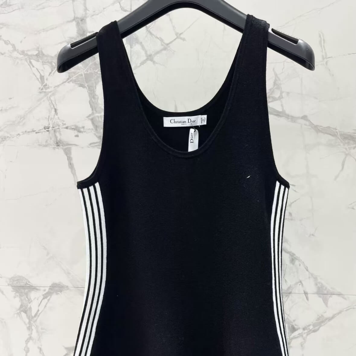 Side Webbing Patchwork Dress