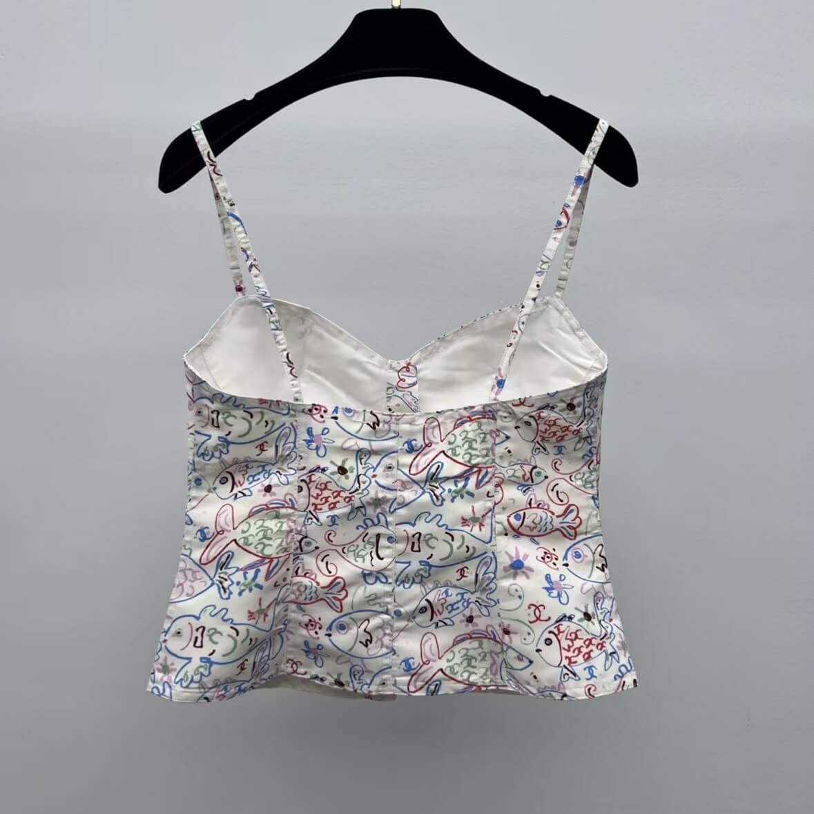 Catwalk Vacation Collection Small Fish Tie-Dye Vest