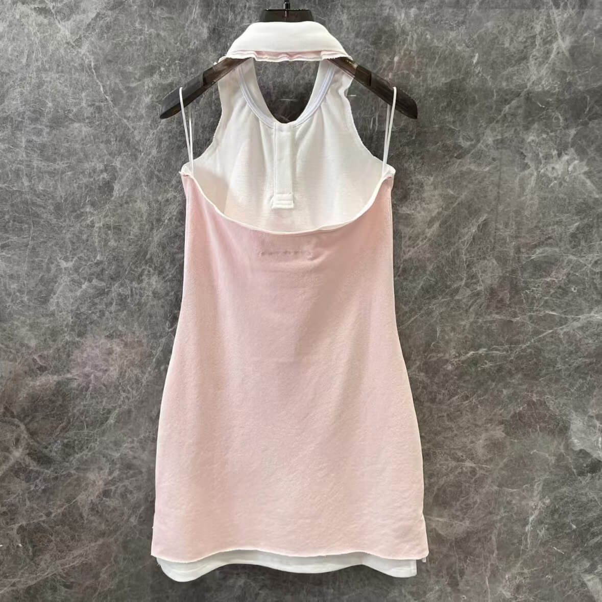 Sporty Halter Backless Dress