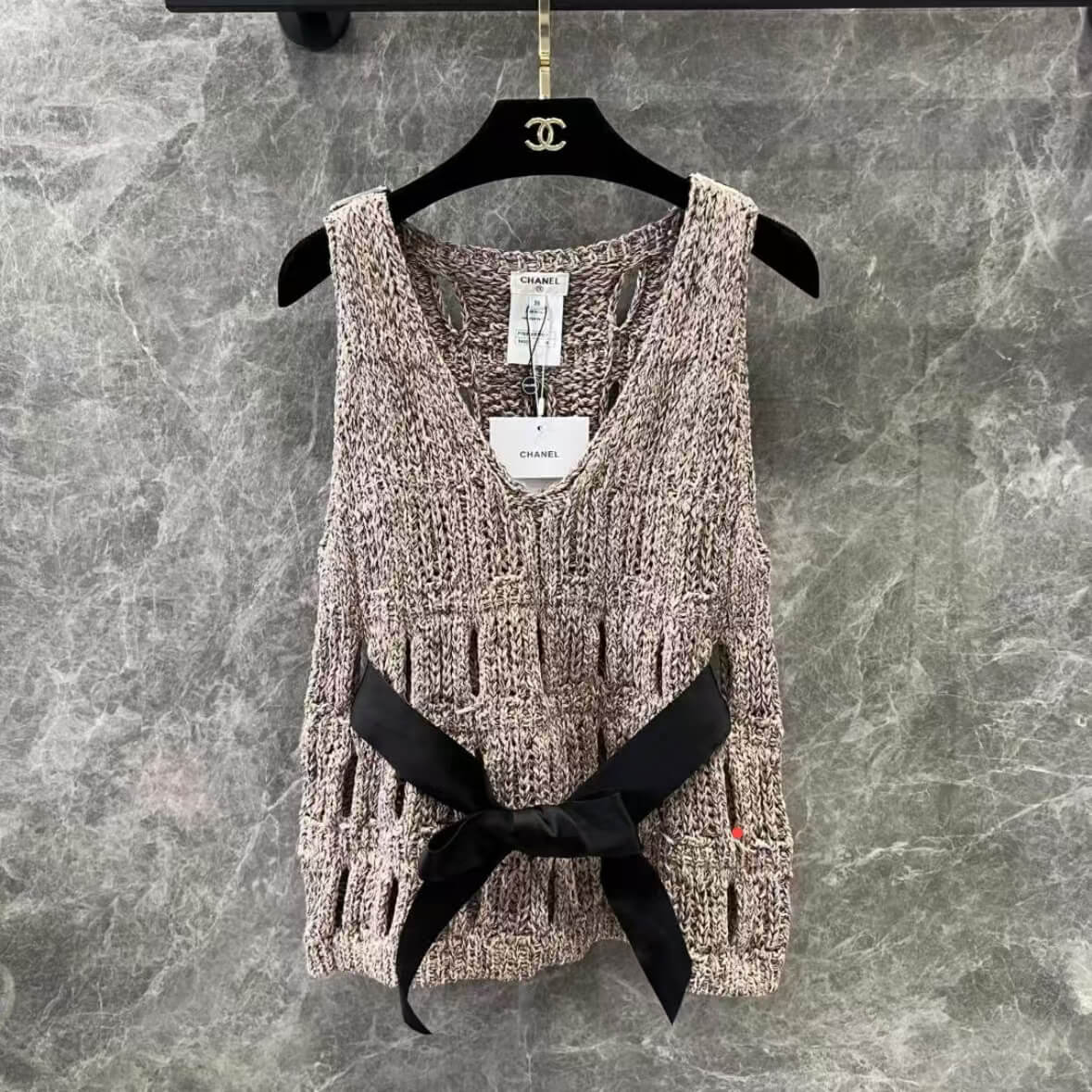 Heavy-Artistry Openwork Crochet Vest