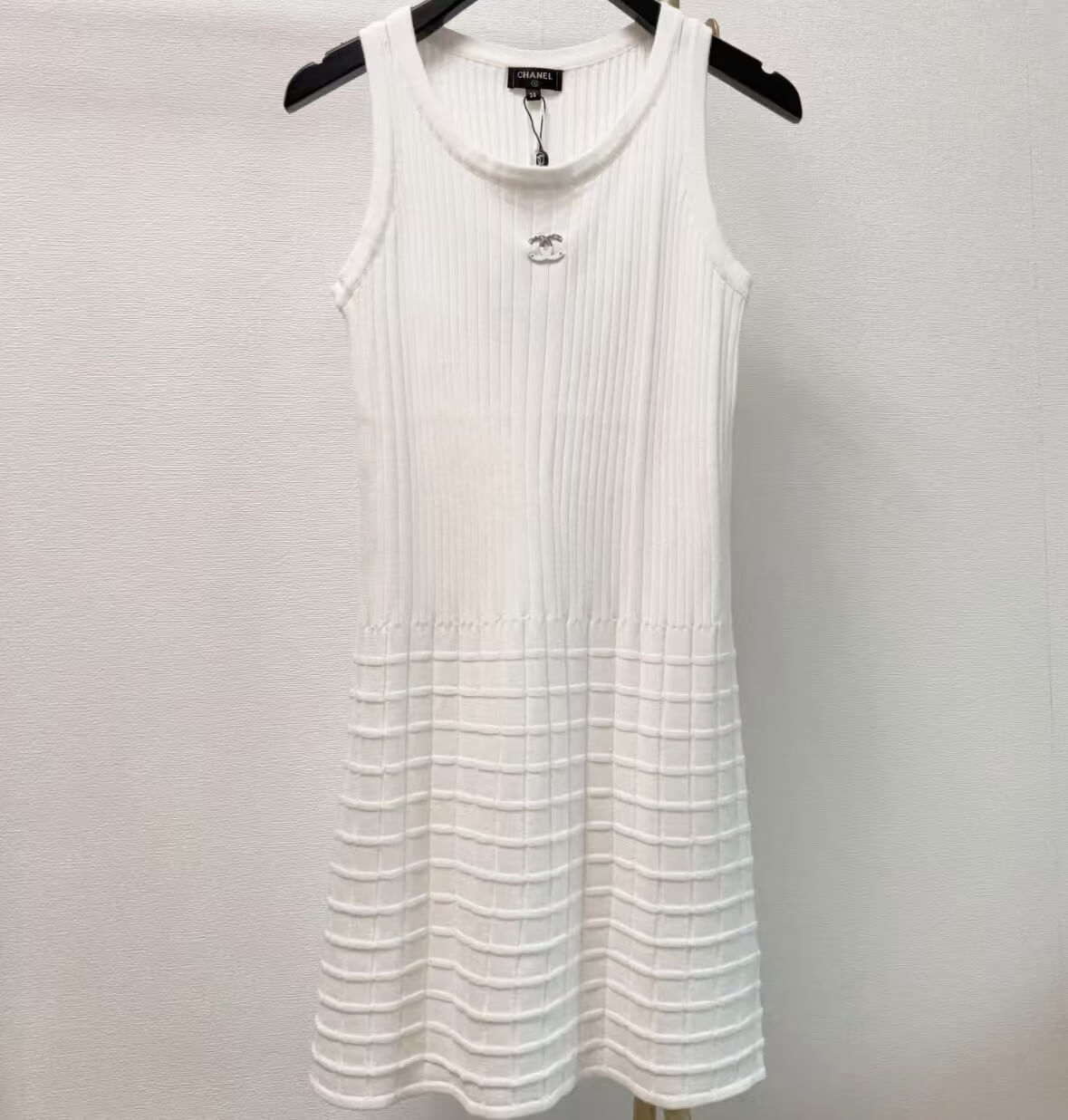 CHA Minimalist Elegance Knit Vest Dress