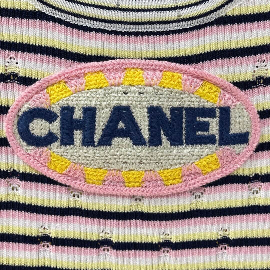Letter Embroidered Colorful T-Shirt