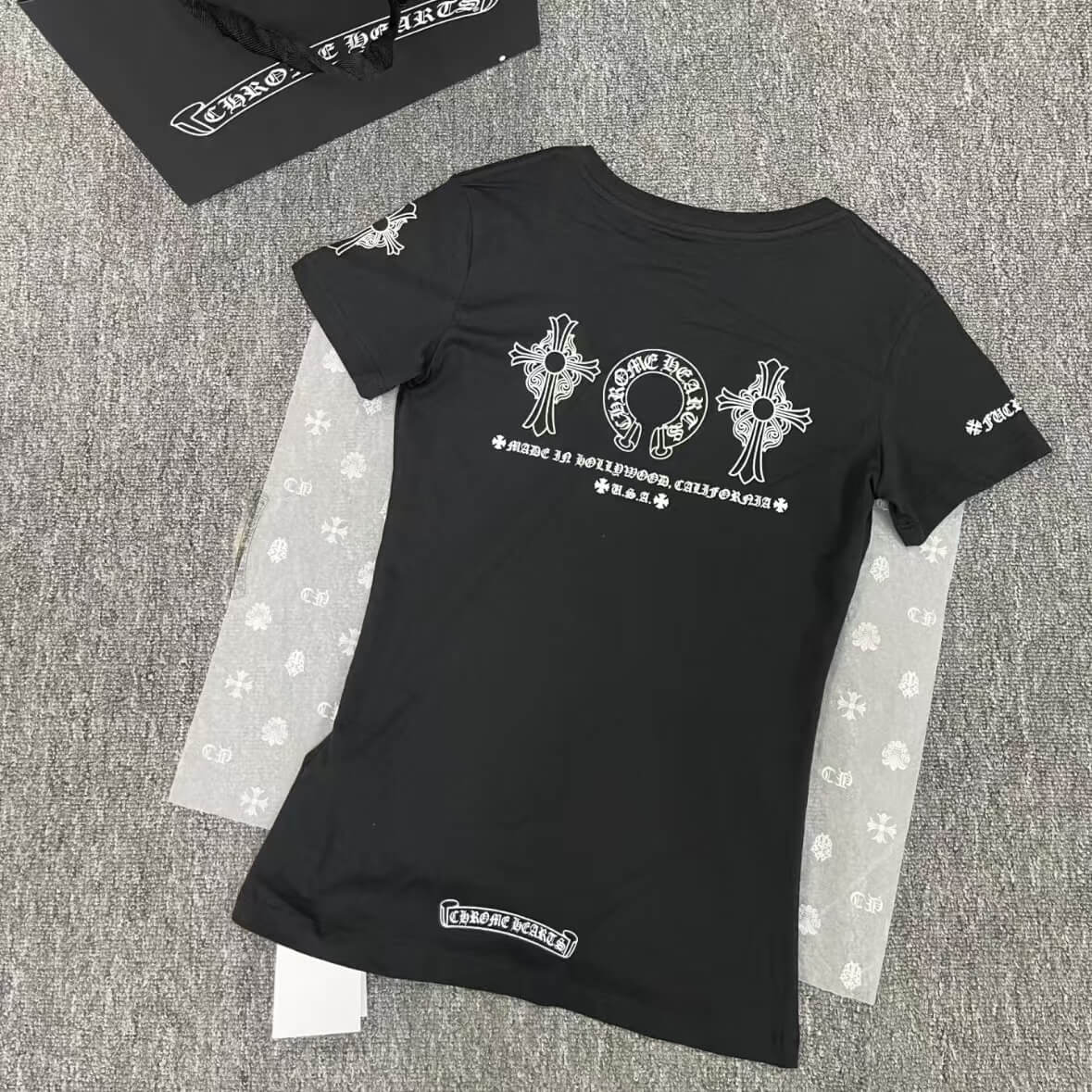 Horseshoe Sanskrit V-Neck T-Shirt