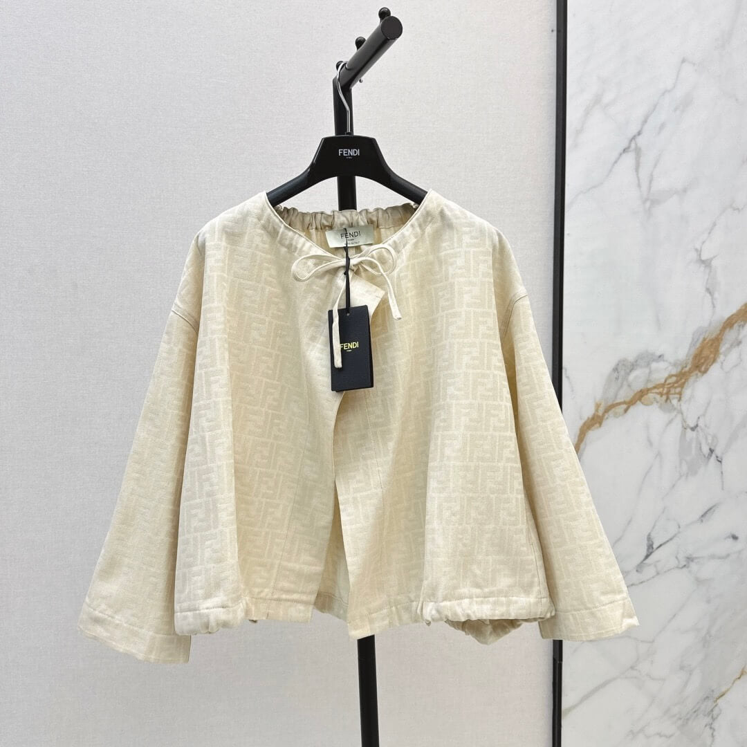 Classic All-Over Print Lettering Cape Coat