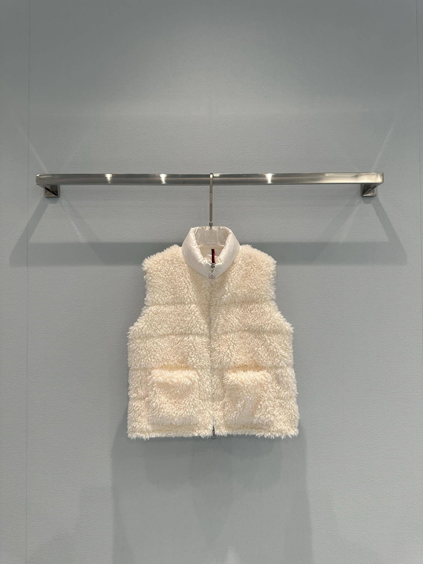 Fashionable Plush-Textured Down Vest