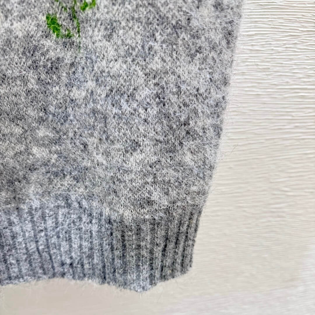 Vintage 3D Floral Knit Vest