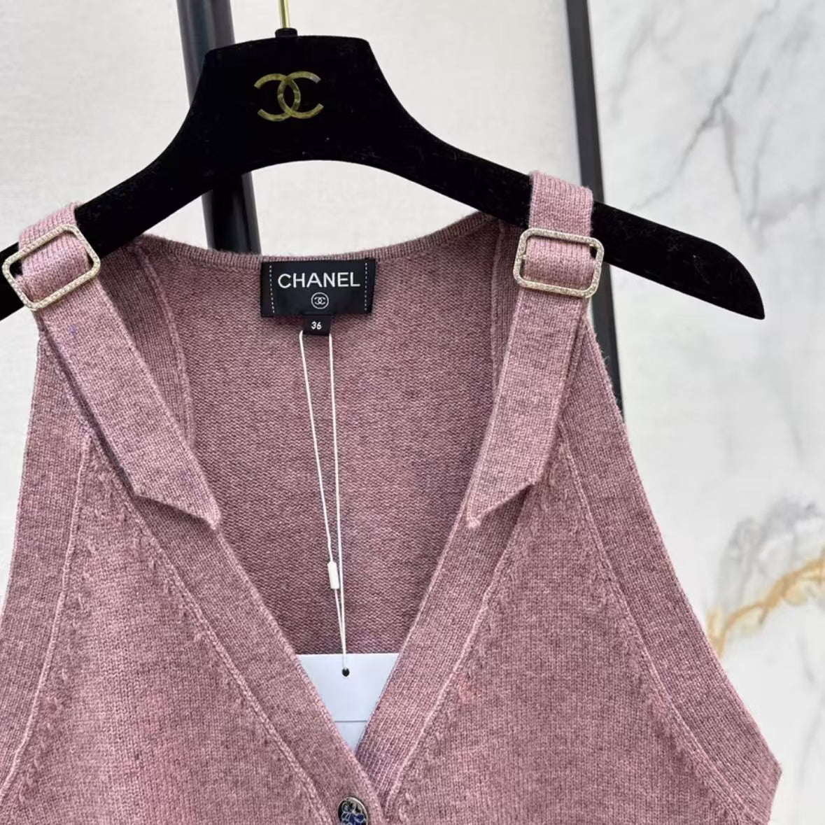 Minimalist Slip V-Neck Buttoned Vest