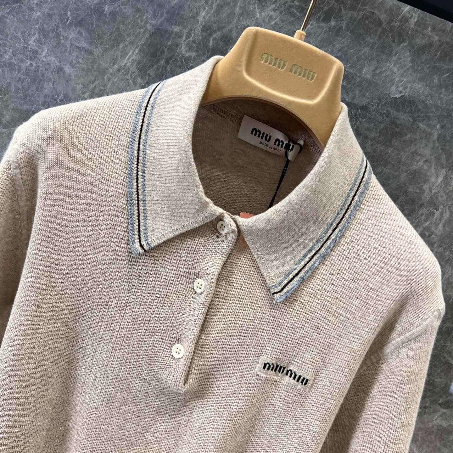 Classic Preppy Polo Collar Short Sleeve