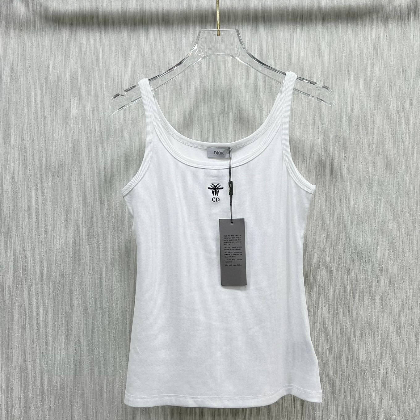 Minimalist Style Bee Letter Embroidered Vest