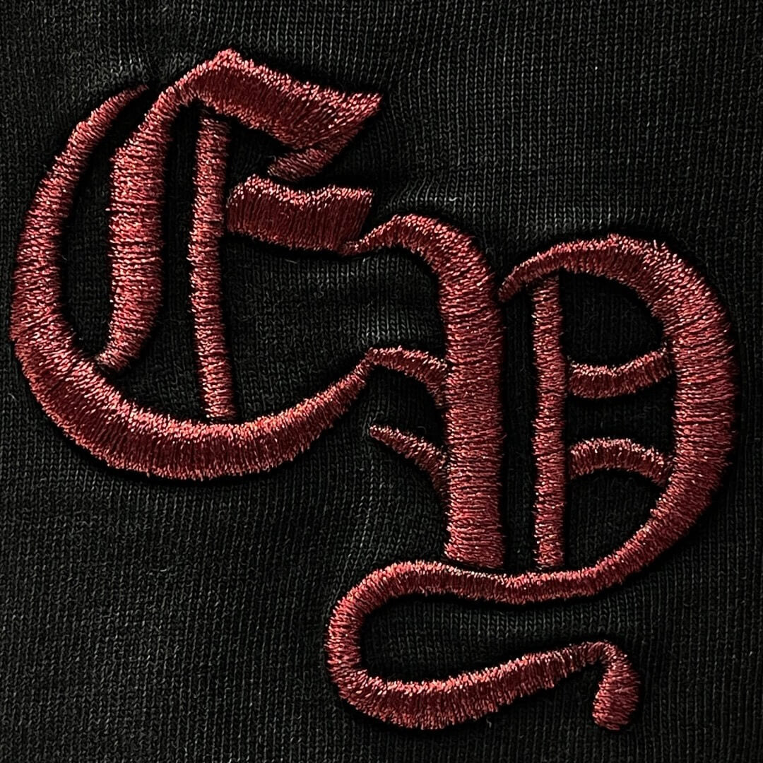 Chic 3D Sanskrit Embroidery T-Shirt