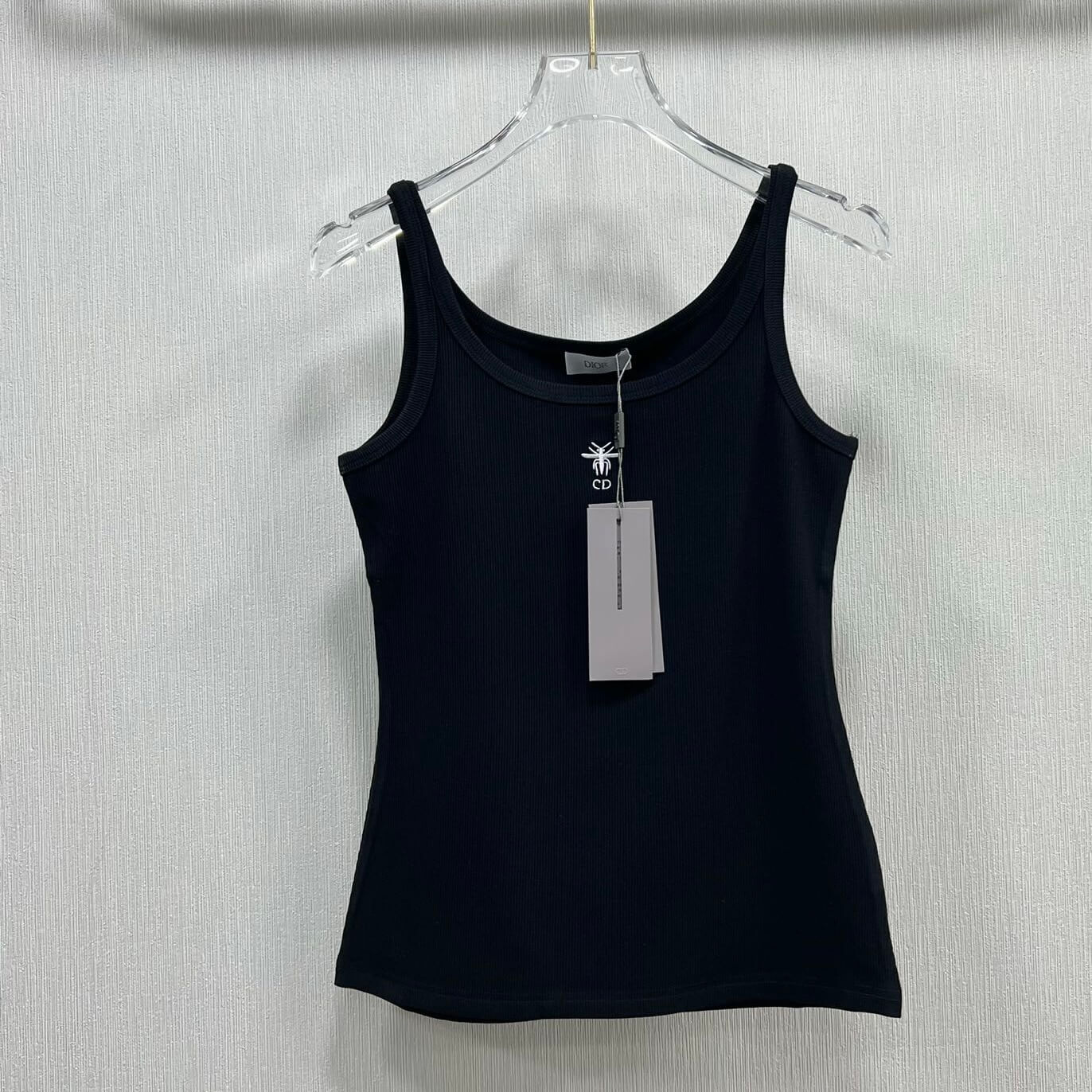 Minimalist Style Bee Letter Embroidered Vest