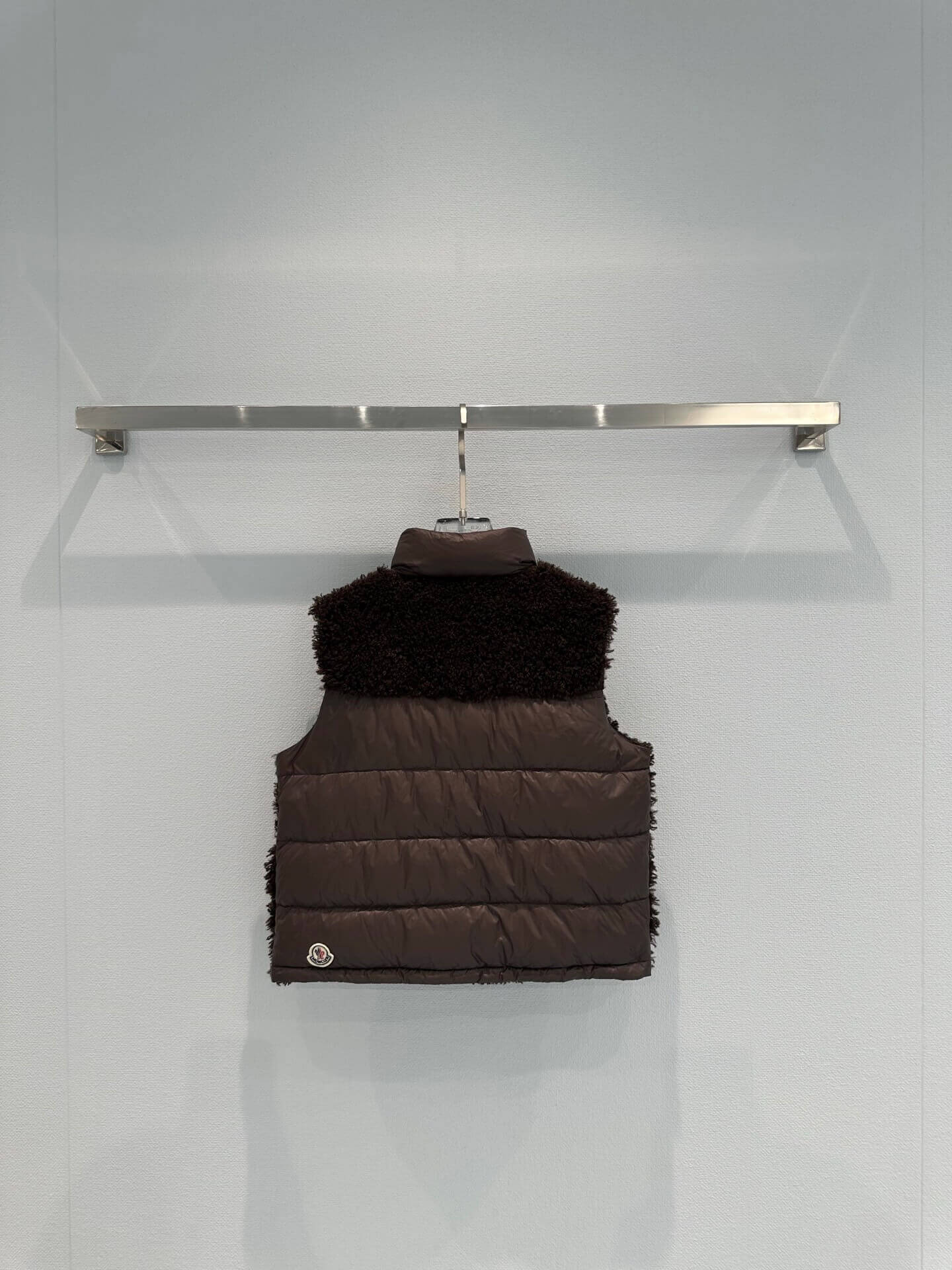 Fashionable Plush-Textured Down Vest