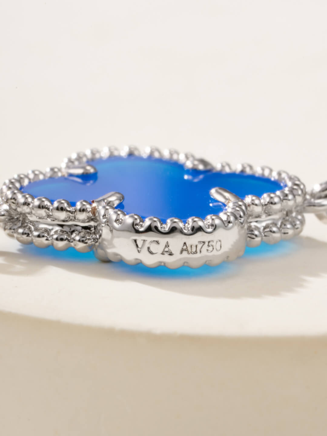 Trendy Blue Floral Link Bracelet
