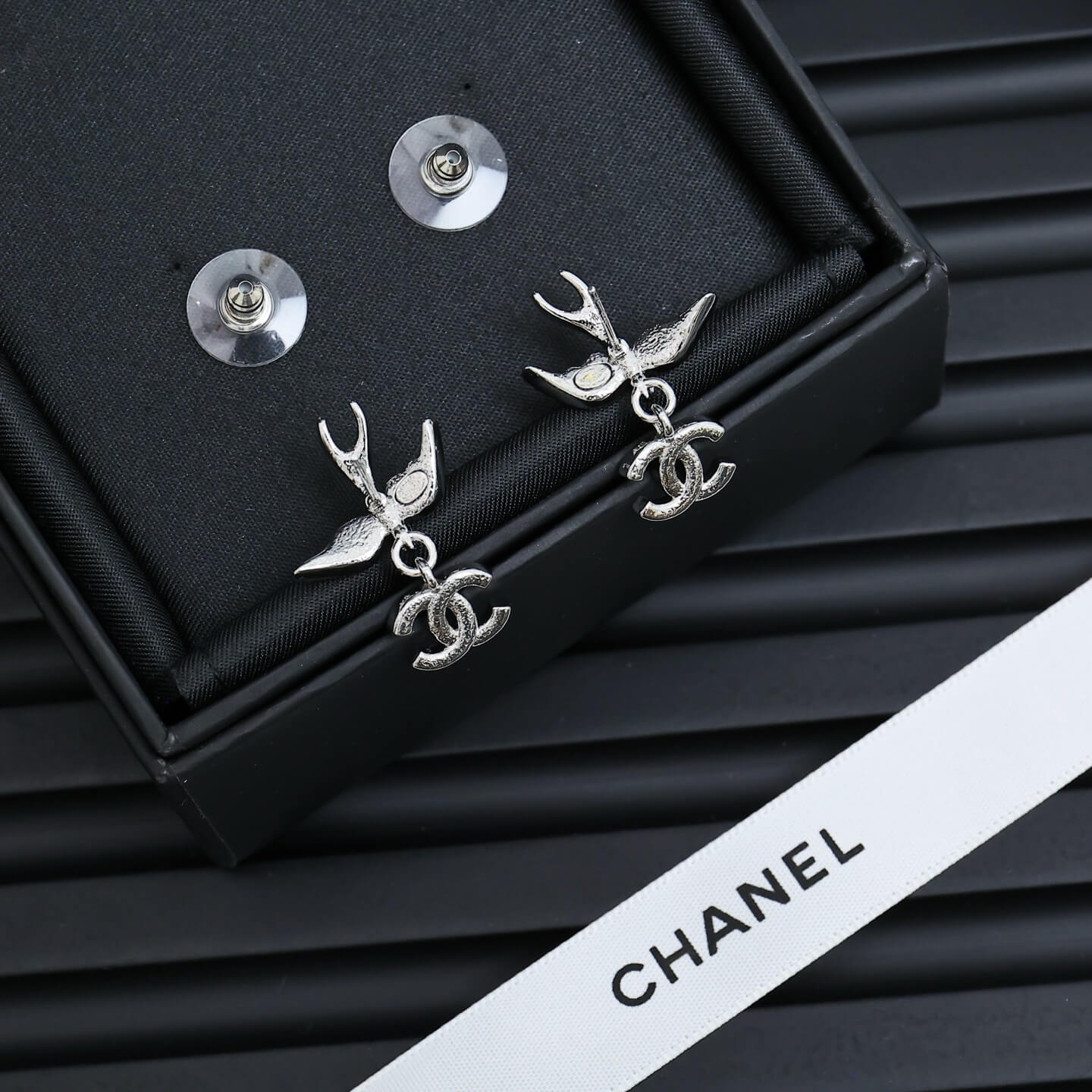 Modern Silver Swallow Earrings