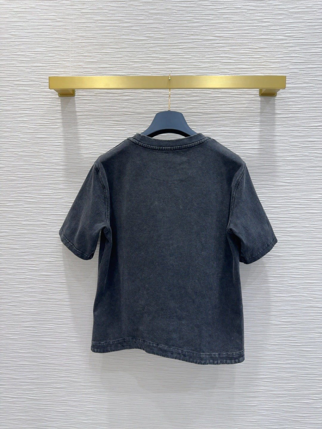 Asymmetrical Hem Short-Sleeve Top