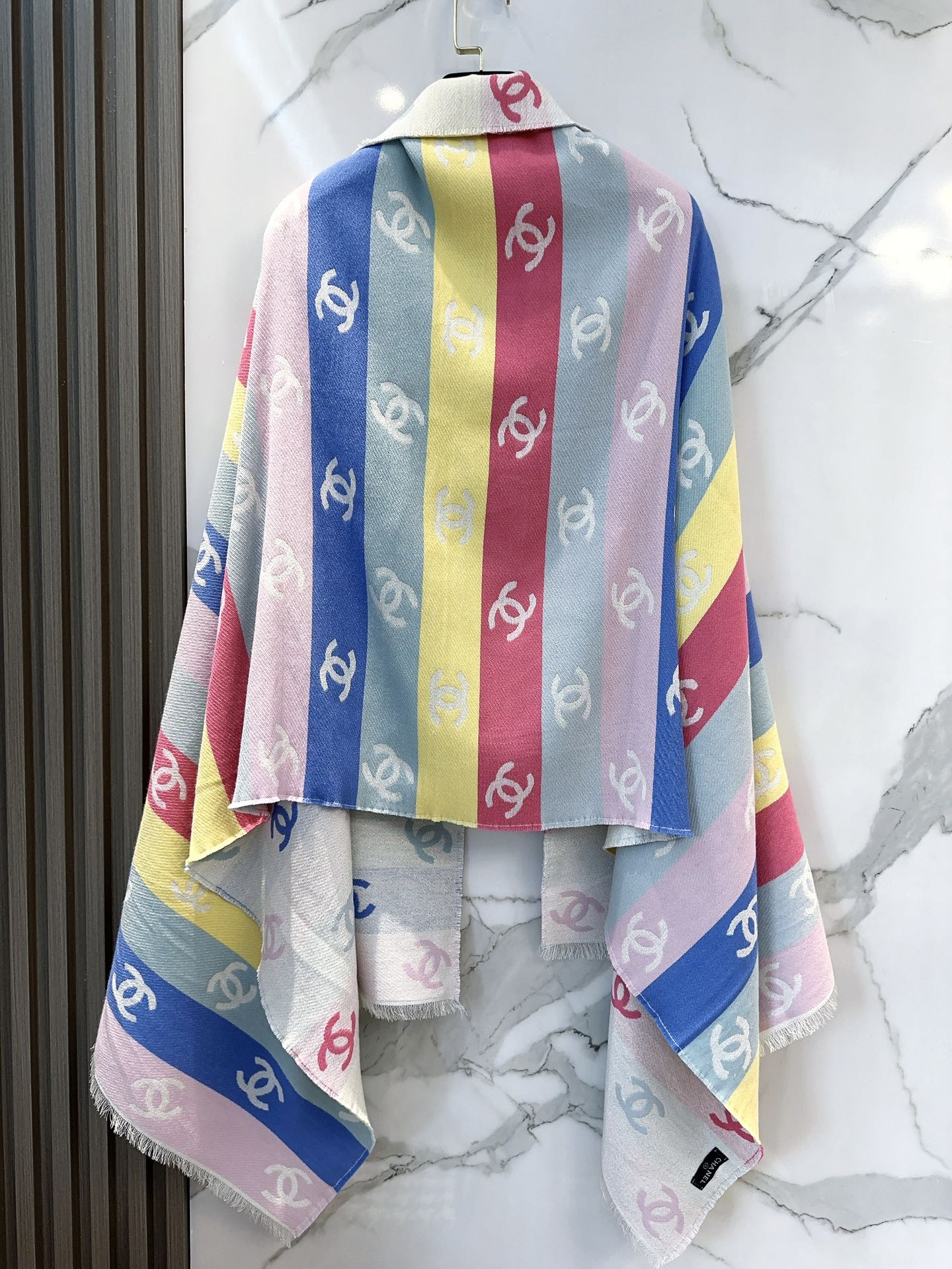 Classic Multicolor Logo All-Over Print Scarf