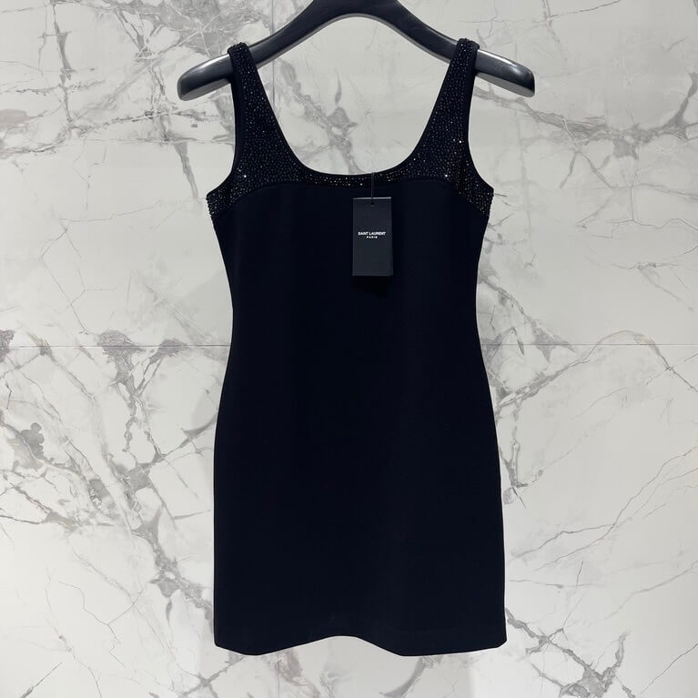 Sequin-Embellished Cutout Mini Dress