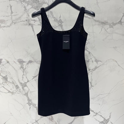 Sequin-Embellished Cutout Mini Dress