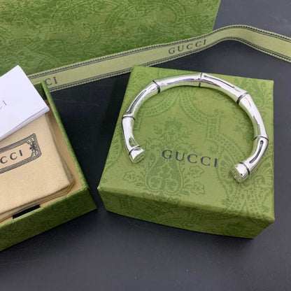 Vintage Bamboo-Joint Open Bangle