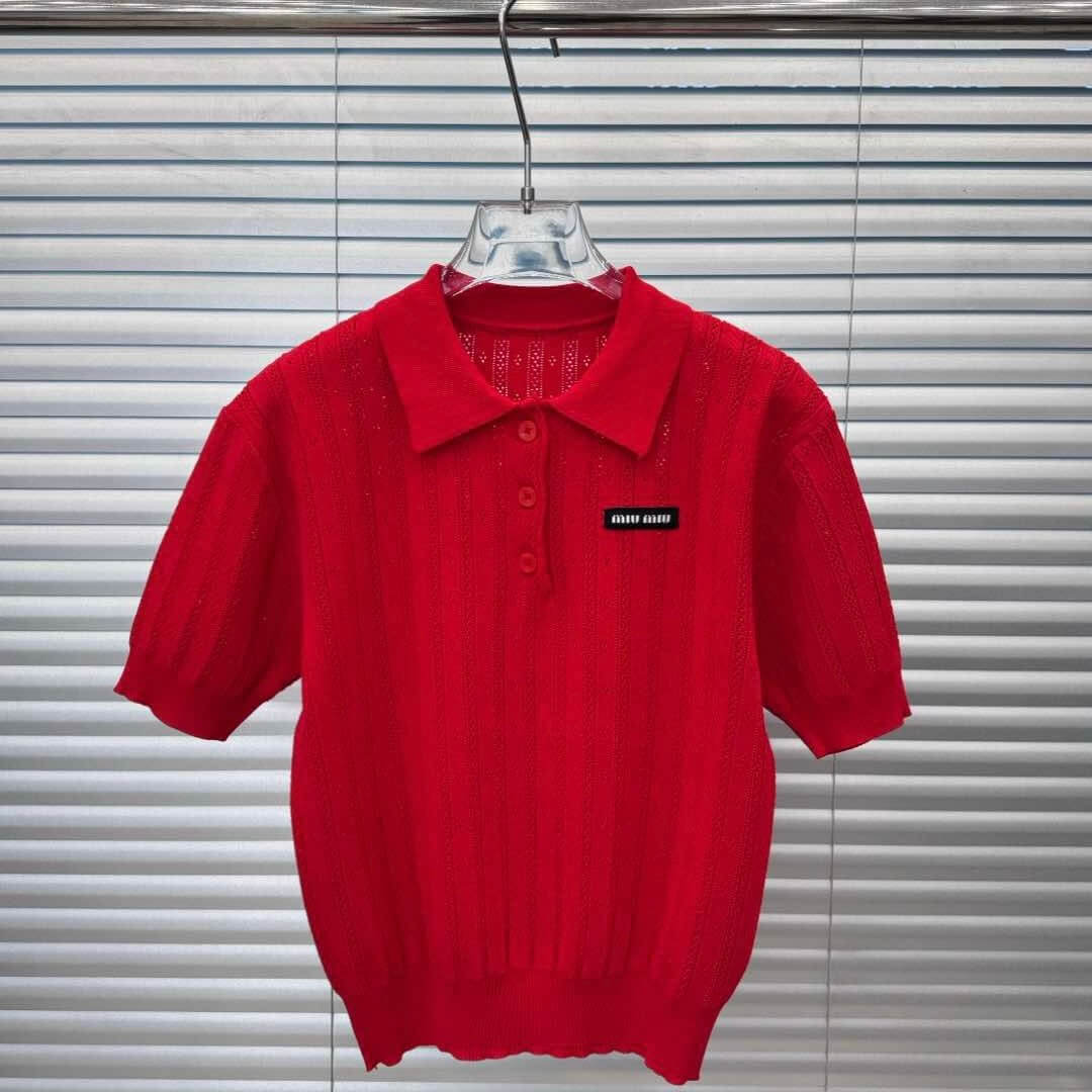 Letter Patch Lapel Short Sleeves