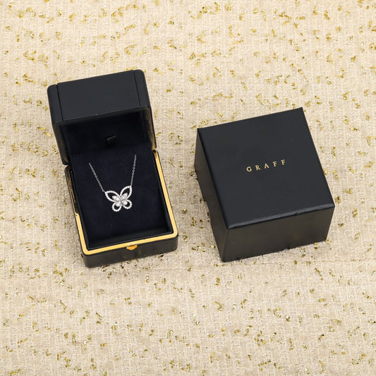 Elegant Diamond Butterfly Necklace