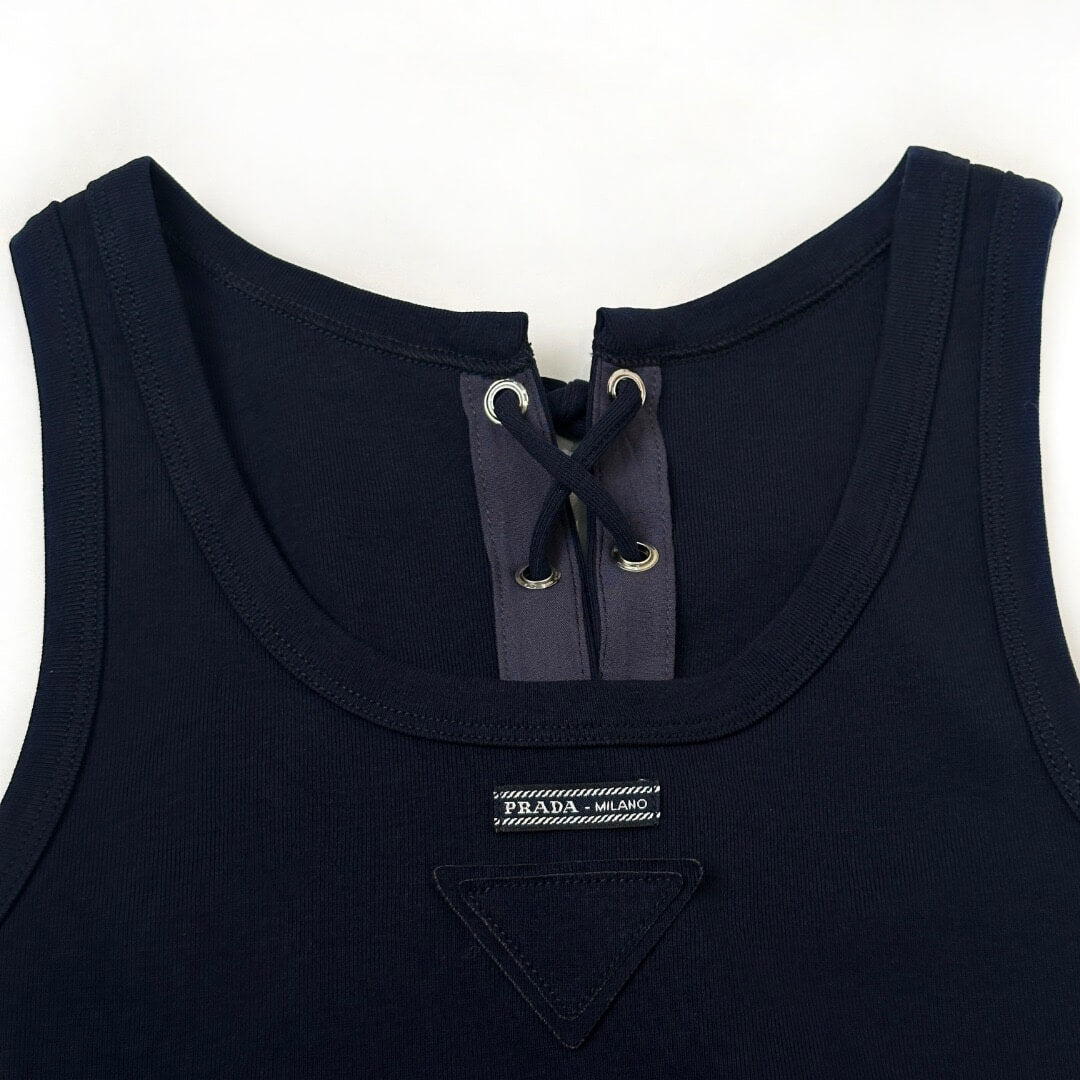 Minimalist Drawstring Reversible Vest