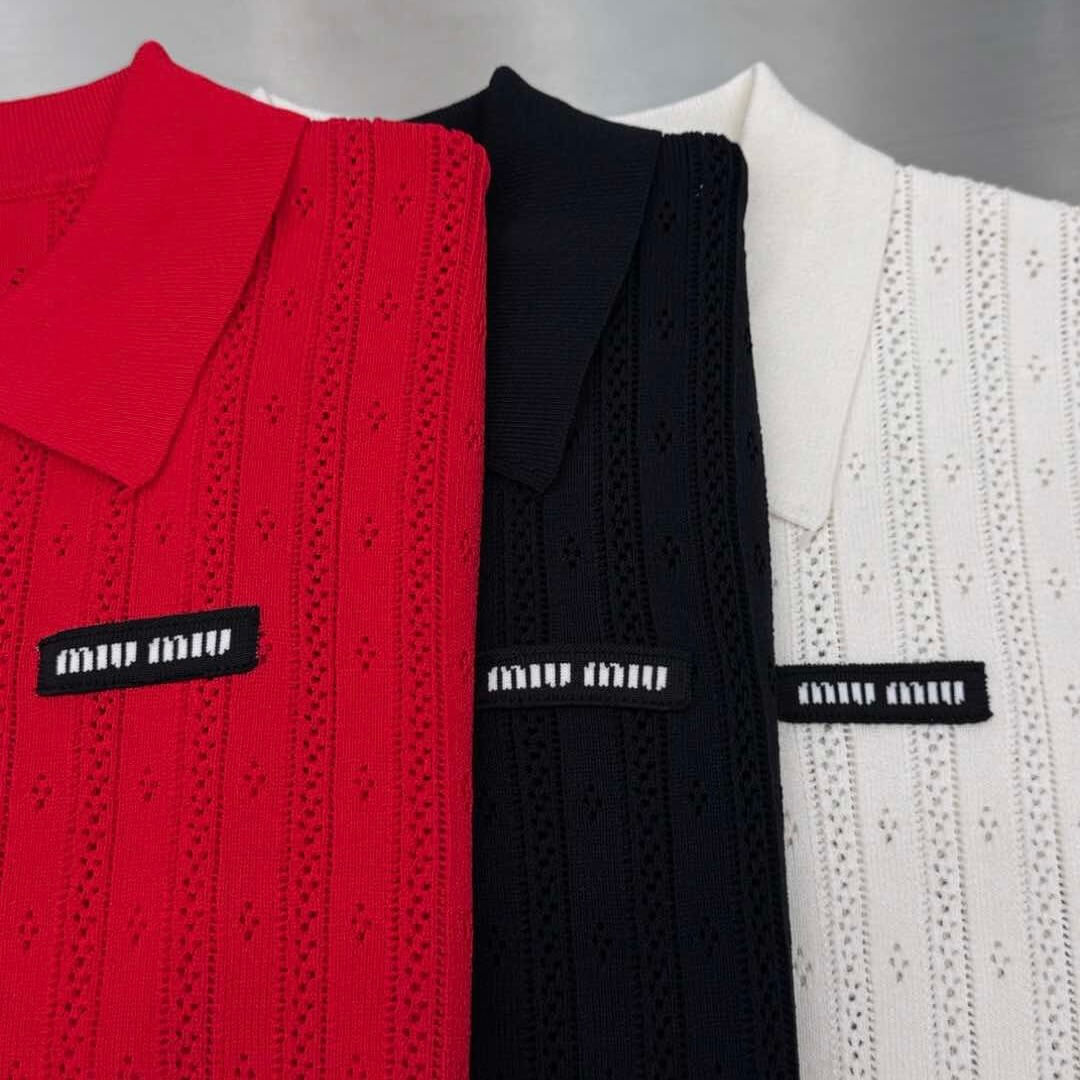 Letter Patch Lapel Short Sleeves