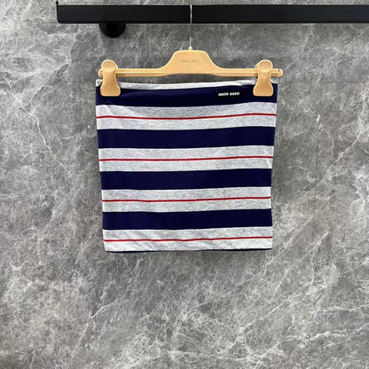 Classic Striped Bustier Top