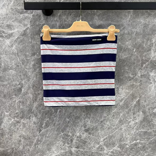 Classic Striped Bustier Top