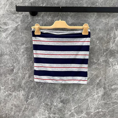 Classic Striped Bustier Top