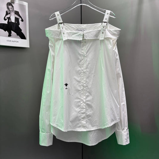 Trendy One-Shoulder Strap Blouse