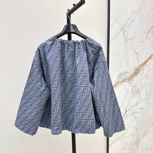 Classic All-Over Print Lettering Cape Coat