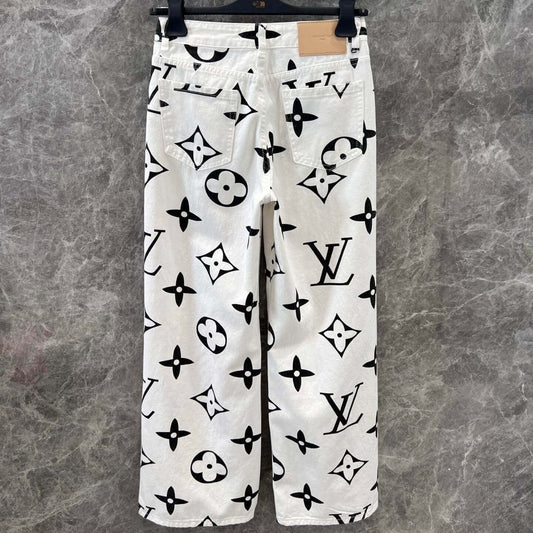 Vintage Monogram All-Over Print Pants