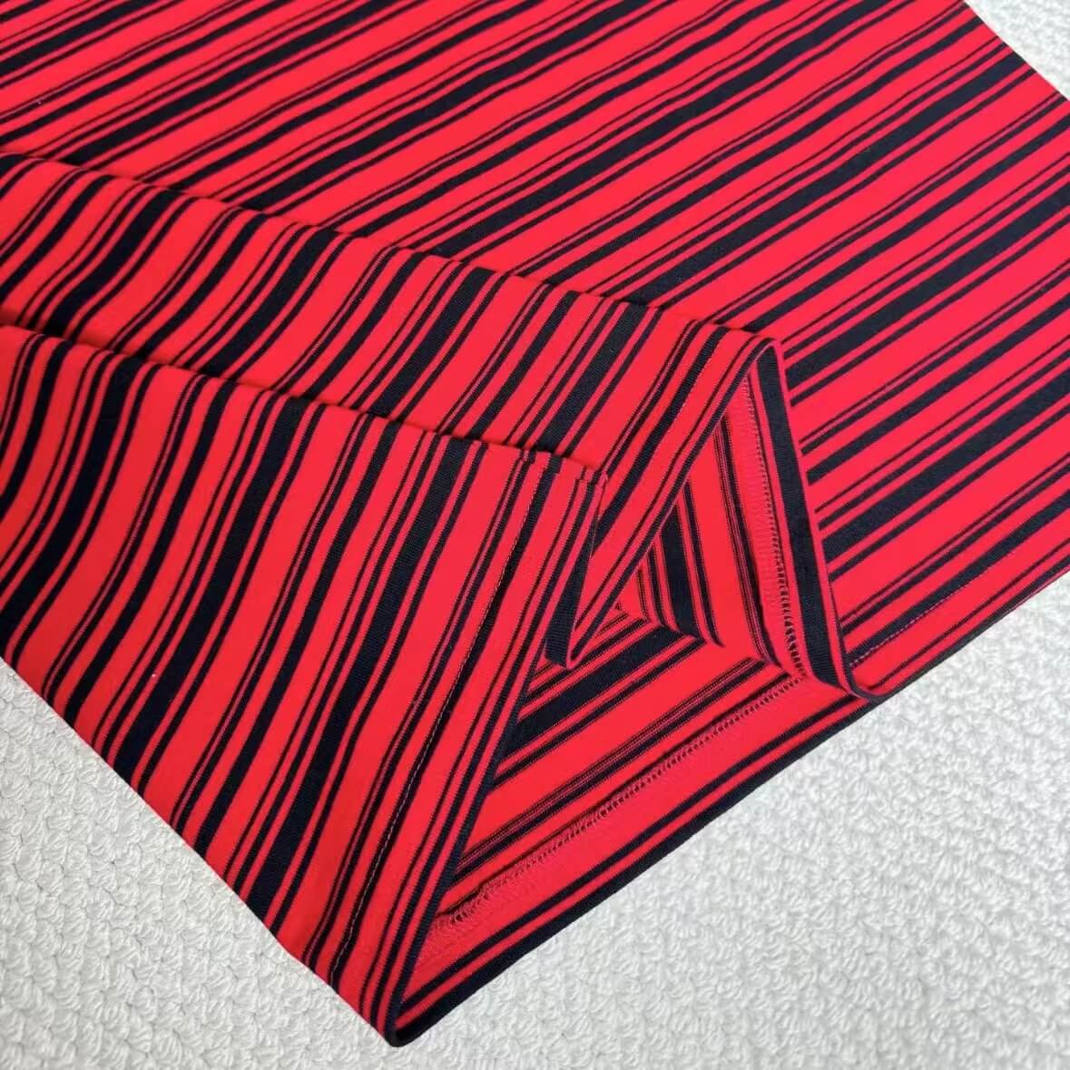 New Arrival Striped Round-Neck Pocket T-Shirt