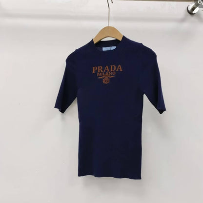 Minimalist Versatile Knitted Short Sleeve
