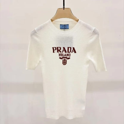 Minimalist Versatile Knitted Short Sleeve