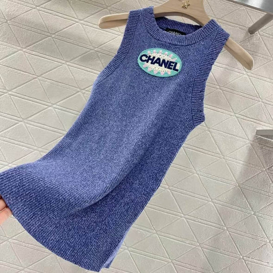 Candy Color Knitted Small Hole Cuff Dress