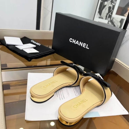 Classic Elegant Bow-Embellished Sandals