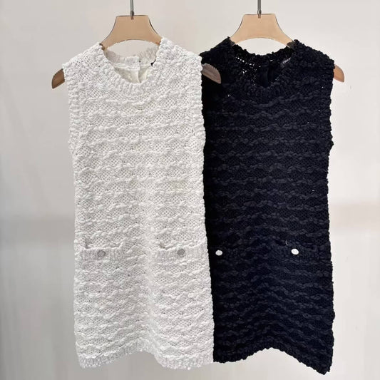 Elegant 3D Texture Knit Dress