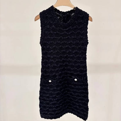 Elegant 3D Texture Knit Dress