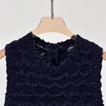 Elegant 3D Texture Knit Dress