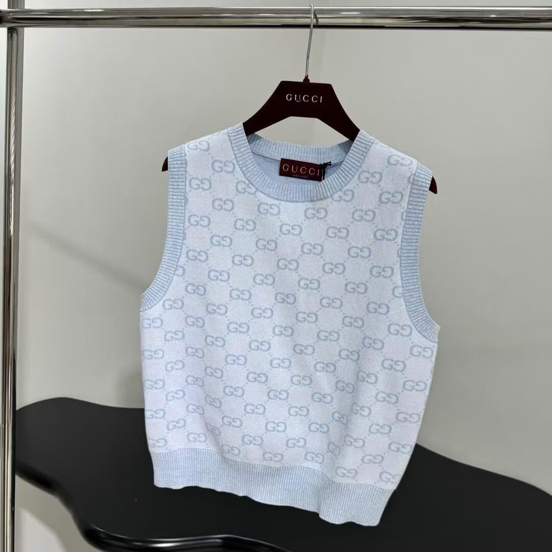 Classic Subtle-Texture All-Over Print Vest