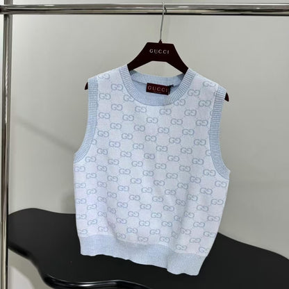 Classic Subtle-Texture All-Over Print Vest