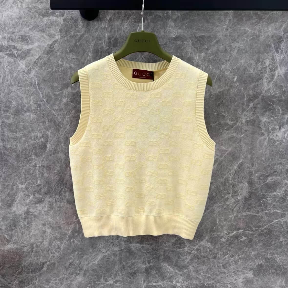 Classic Subtle-Texture All-Over Print Vest