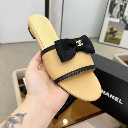 Classic Elegant Bow-Embellished Sandals