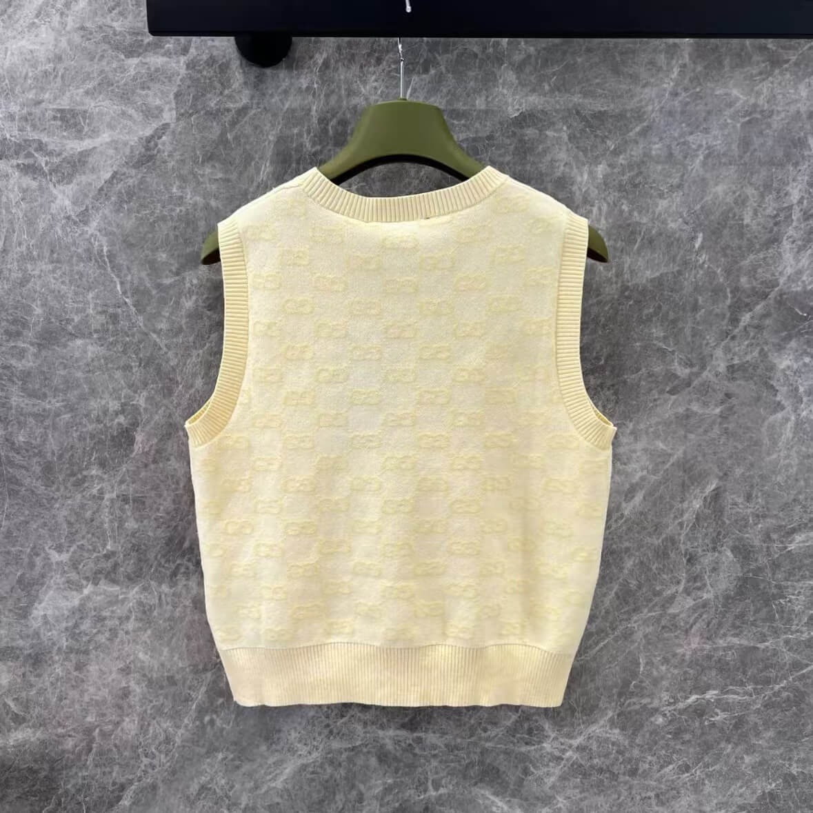 Classic Subtle-Texture All-Over Print Vest